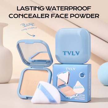 Cross-Border Exclusive Tvlv Long-Lasting Waterproof Concealer Powder 6 Shades Light and Oil-Controlling to Cover Pores and Blemishes Long-Lasting