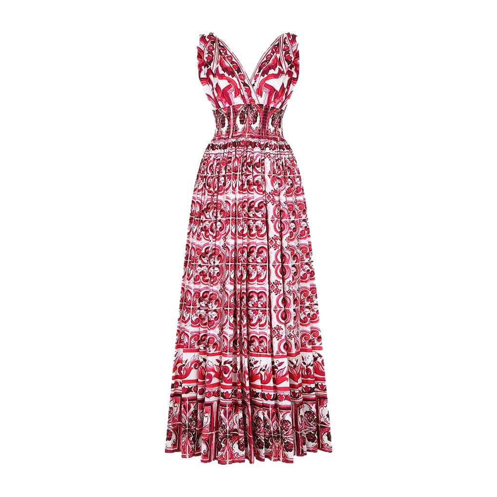 Summer Floral Maxi Dress for Women Elegant Design Slimming Fit Adjustable Straps Perfect for Vacations and Casual
