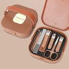 Cross-Border Suitcase 8-Piece Nail Clipper Set Anti-Splash Nail Clipper Portable Manicure Tool Nail Clipper Set