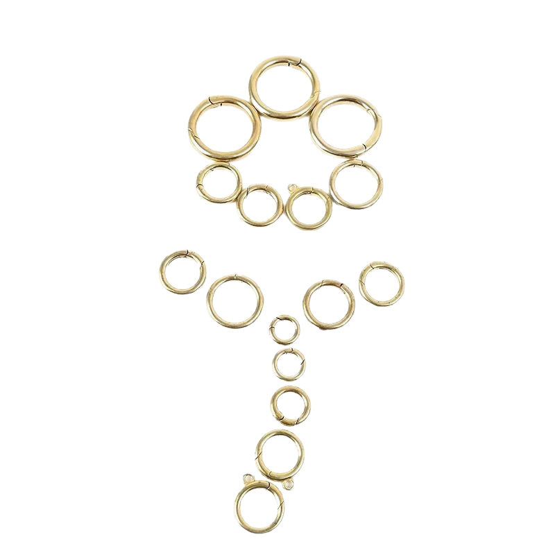 Round Lobster Clasp Open Spring Ring Luggage Hardware Accessories Small Jewelry Material Clasp