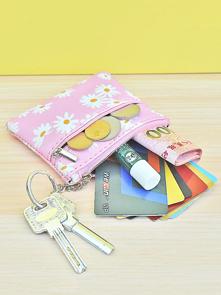 Key Bag Women's Bag Fashion Printed Coin Bag Small Fresh All-match Coin Purse New Casual Small Card Bag Mini