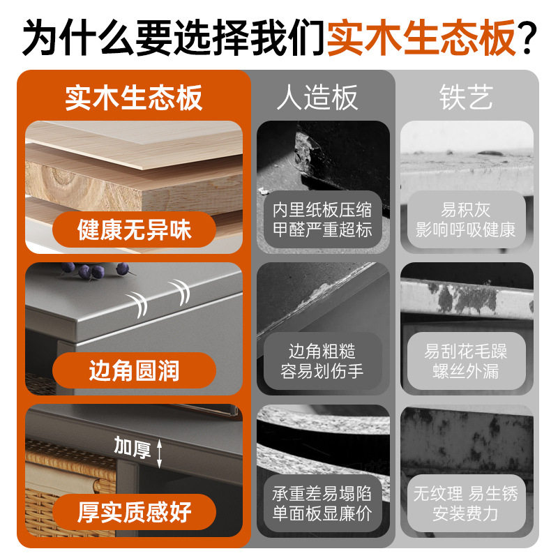 中古风书柜卡莱克格子柜黑色九格柜客厅沙发边柜隔断柜实用储物柜