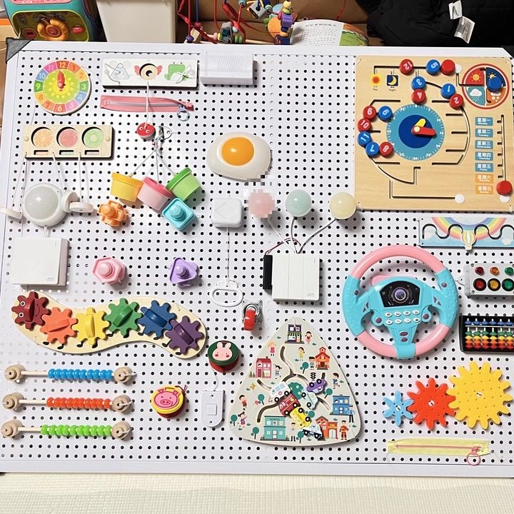 Busy Board House Accessories Materials Montessori Early Education Educational DIY Toys Baby Kindergarten Quiet Corner