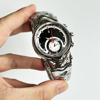 Cross-Border Popular Y2K Special-Shaped Judge Men's Watch Trendy Retro Large Dial Visual Men's Watch Wholesale Factory