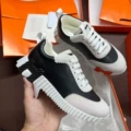 Black gray-leather