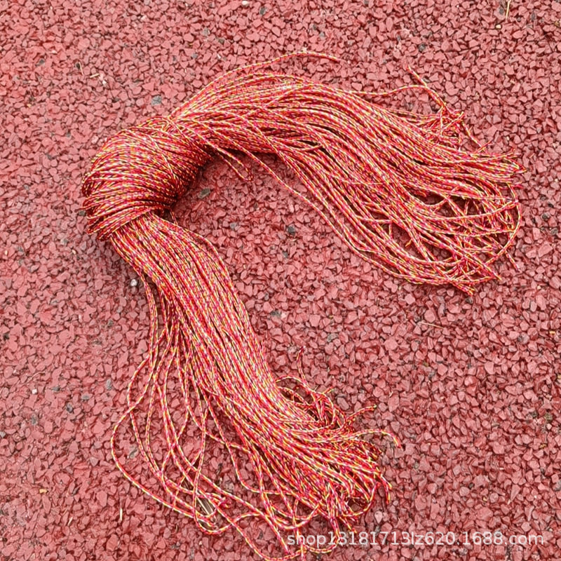 Dragon Boat Festival Colorful Rope Hot Sale Handmade Woven Bracelet Three-Color Rope Single Bead Five-Color Zongzi DIY Bracelet Cross-Border