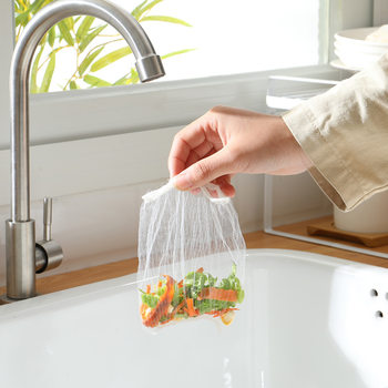 Disposable Sink Filter 100 Pieces Kitchen Sink Basket Sewer Drain Outlet Anti-Clogging Water Cutting Bag