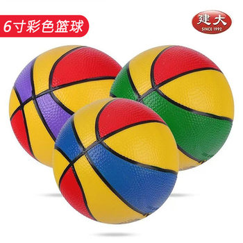 Jianda 3-Inch 6inch 8inch Colorful Basketball Football Watermelon Ball Eco-Friendly Pvc Ball Children's Elastic Ball Baby Ball Toy