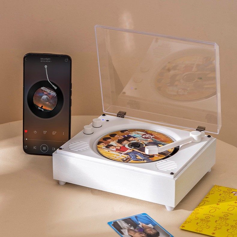 Carefully Selected In-Stock Portable Wireless Bluetooth Speakers, Retro Disc Charging Cd Player All-In-One Player Cd Player