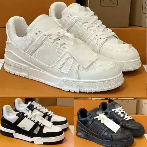 First-Layer Cowhide Trainer Sneakers with White Cement Sole, White and Black Panda Style, Unisex Shoes, Breathable and Comfortable