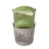 New Roman Pattern Storage Basket Household Toy Sundries Storage Basket Bathroom Dirty Clothes Basket Thickened Plastic Dirty Clothes Basket