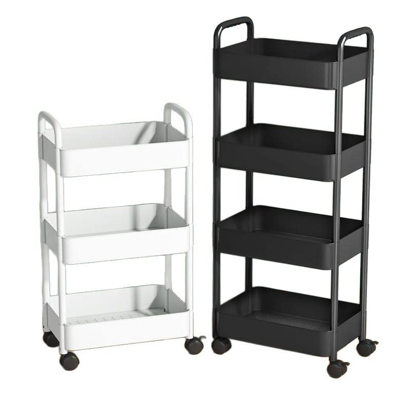 Storage Trolley Multi-Layer Movable Bathroom Toilet Storage Kitchen Living Room Snack Rack Bedroom Storage Rack