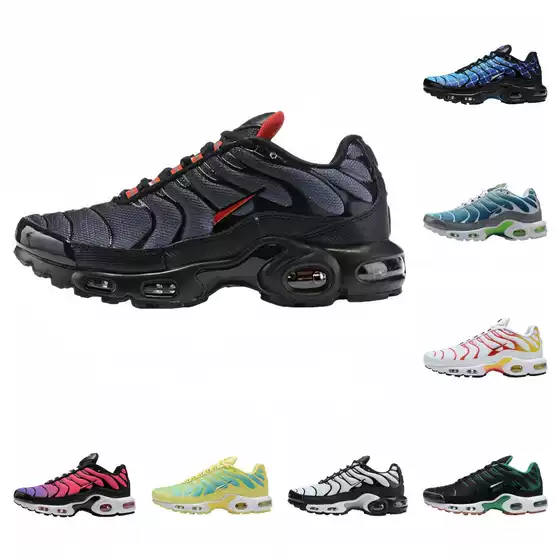 Putian Shoes Cross-Border Tn Generation Air-Cushion Shoes Fashionable Height-Increasing Soft Non-Slip Breathable Men's and Women's Sports Running Shoes Manufacturer