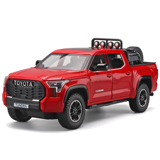 1:24 Toyota Smooth Road pickup имитация легкосплавного внедорожника с рулевым управлением переднего колеса со звуком и светом, детская модель игрушечного автомобиля