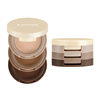 Macaron Three-Layer Sandwich Eyeshadow Flash Pearlescent Matte Face Nose Side Shadow Earth Color Makeup Eye Shadow