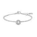 Smart white gold and white bracelet