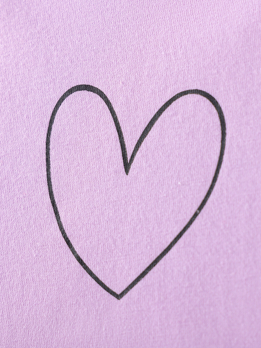 Girls' Short-Sleeve Set Wholesale, Summer Kids' Outfit, Cute Heart Baby Wear