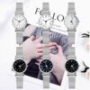 Women's Watch College Style Alloy Watch Universal Multi-Surface Mesh Strap Women's Quartz Watch Cross-Border Alloy Watch