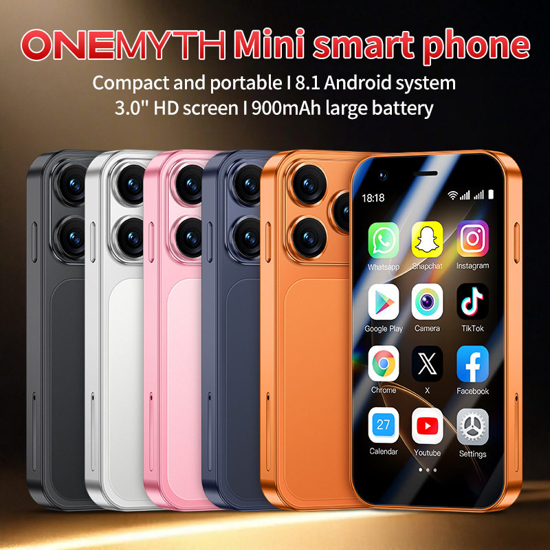 跨境新品A17Mini安卓智能小手机3.0屏WIFI摄像头谷歌3G网络四核BT