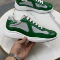 Green patent leather