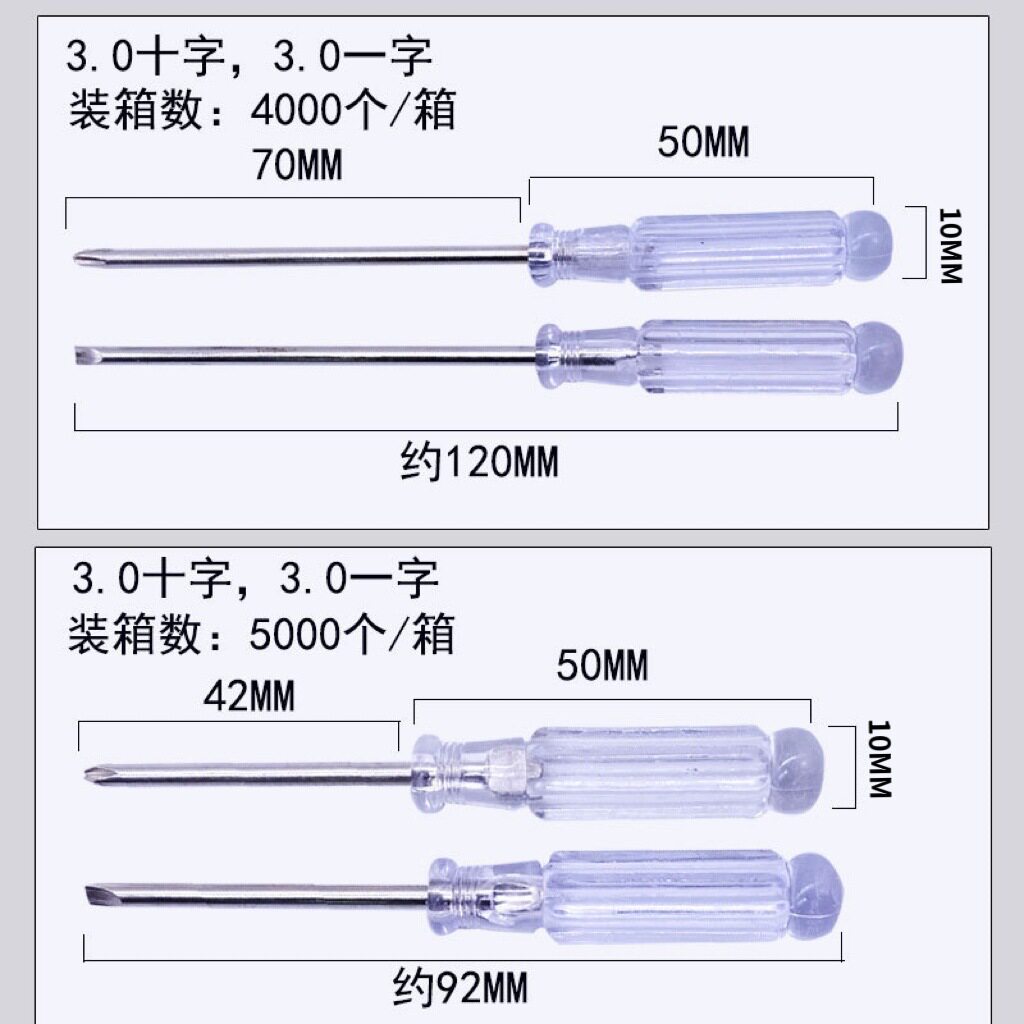 迷你小螺丝刀1.5 2.0 3.0十字一字玩具赠品螺丝刀遥控器拆机工具