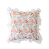 New French-Style Romantic Pastoral Ruffle Lace All-Cotton Embroidered Cushion Sofa Headboard Pillow Cover