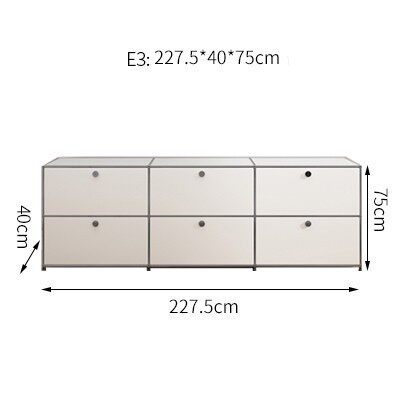 ホワイト三組キャビネットe3タイプ