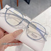 M2361 Plain Plain Glasses Women's Korean-style Fashionable and Available-power Large Face Slimming Polygon Glasses Frame ins Style