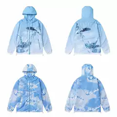 Trapstar Embroidered Letter Eagle Print Thin Jacket Outdoor Loose High Street Hooded Coat Trendy