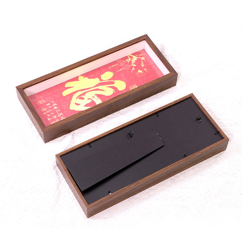 MDF wooden hollow photo frame rectangular handmade three-dimensional gift box display frame factory wholesale