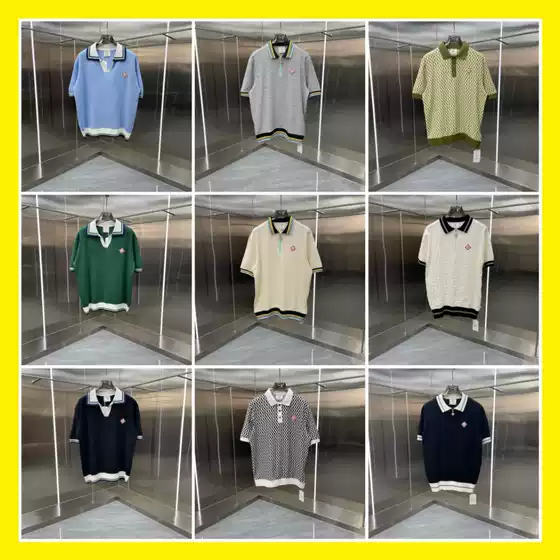 26 New Models of Export Casa Casablanca Knitwear Sweaters, Short-Sleeve Jacquard Cardigans, Polo Shirts, Couple Shorts