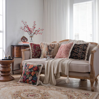 Yiman Qi Yun American Jacquard Multicolor Sofa Pillow Bedside Cushion Living Room Pillow Chair Car without Core