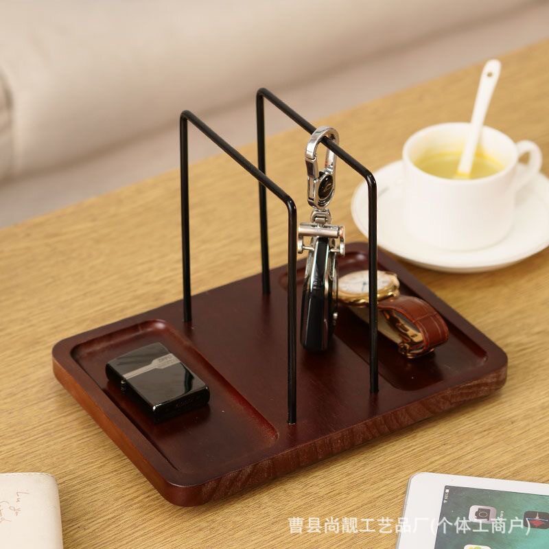 Wooden Rotatable Paper Towel Holder Paper Towel Storage Rack Desktop Table Paper Towel Holder Rotating Paper Towel Display Rack