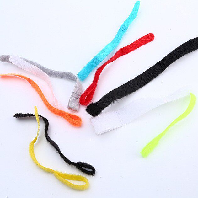 Anti-Slip P-Type Cable Storage and Management Bundling Special Ab Velcro Straps Colorfulful Nylon Magic Adhesive Straps