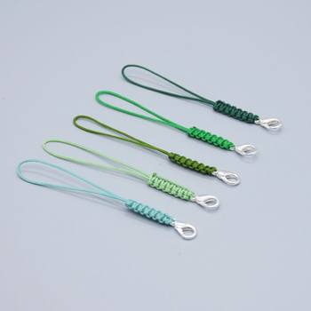 DIY Mobile Phone Lanyard Accessories Lobster Clasp Mobile Phone Chain Short Pendant Braided Rope U Disk Pendant Pendant Handmade