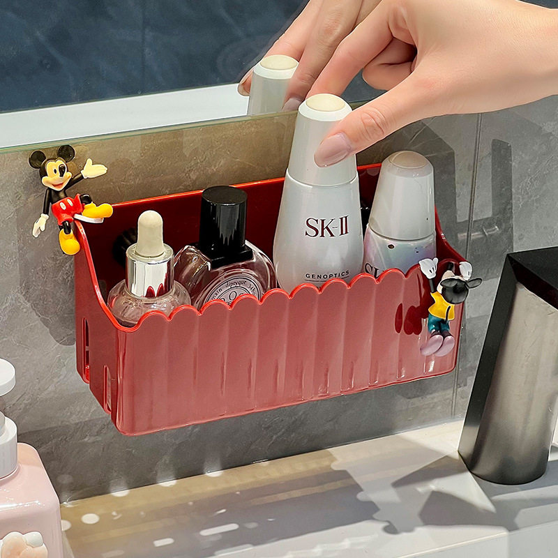 Home Multifunctional Kitchen Storage Rack Household Sink Bathroom Plastic Storage Rack Bathroom Cosmetics Storage Basket