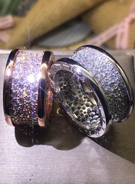 小蛮腰戒指V金欧美情侣戒指