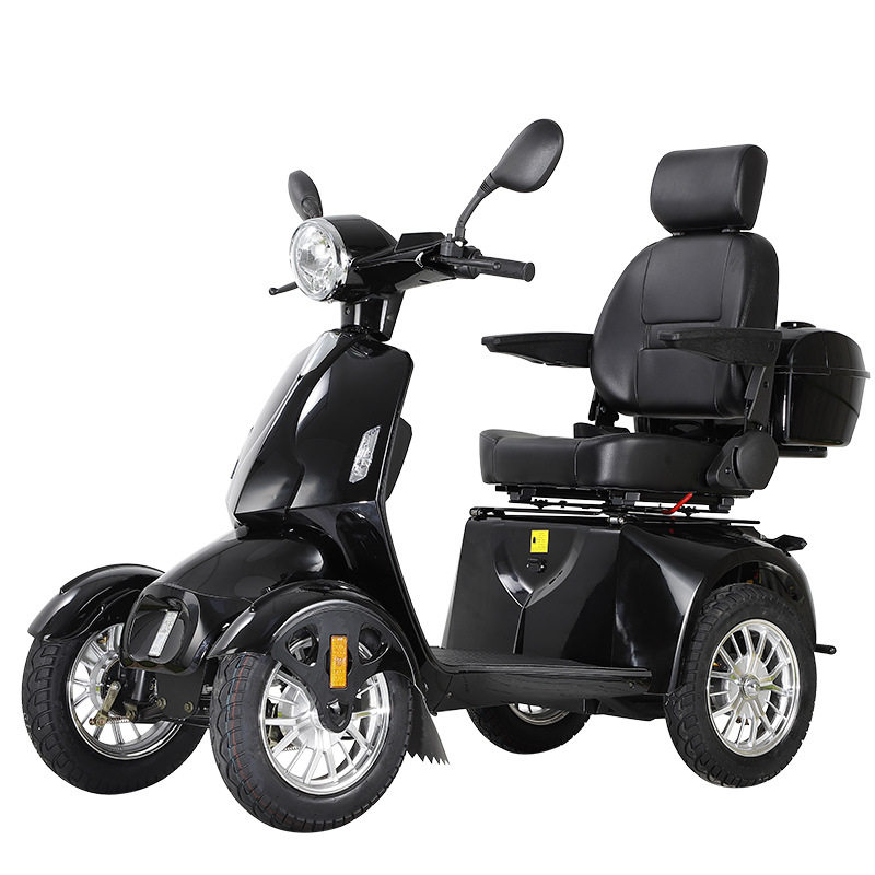 Electric Four-Wheel Vehicle for the Elderly, Battery Vehicle, Leisure and Comfortable Scooter, Cross-Border European and American Overseas Warehouse Manufacturers Wholesale