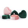 Kaito Heart-shaped Jewelry Box Velvet Ring Pair Ring Pendant Box Simple Exquisite Jewelry Storage Box with logo