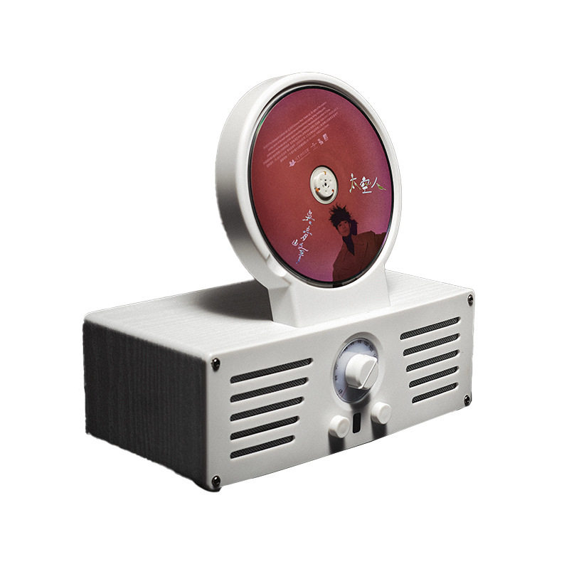 Cross-Border Popular Cd Player Cd Projector with Bluetooth Speaker Nostalgic Retro Radio Projection Cd Player