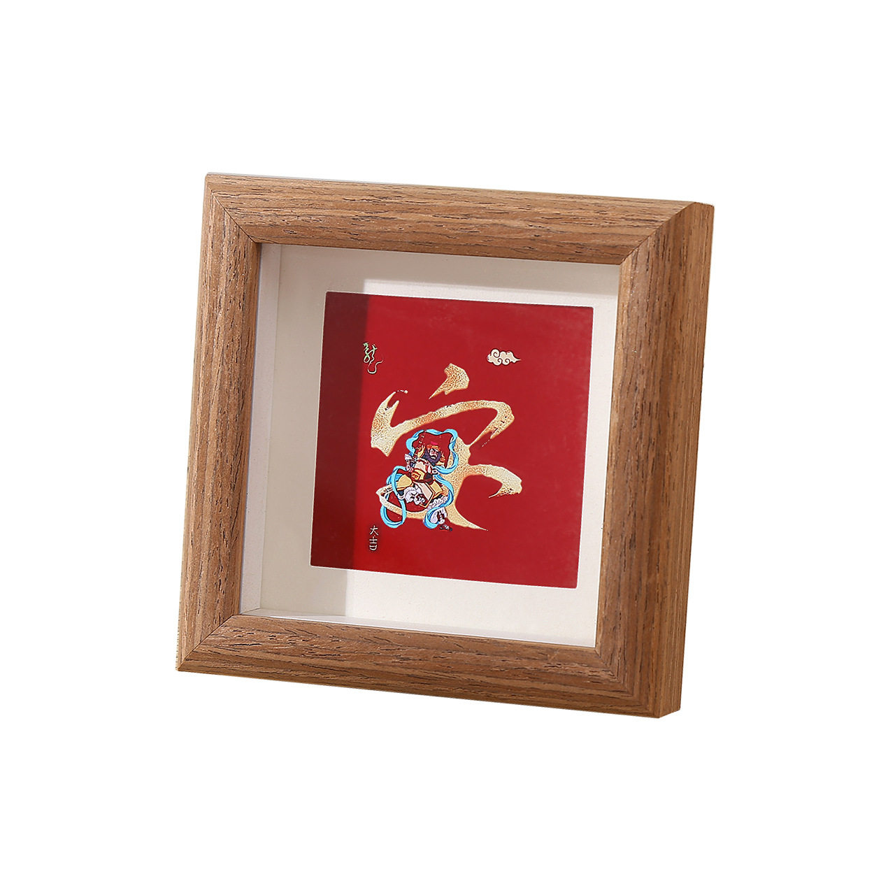 Hollow Photo Frame Table High-End Photo Frame Table Mini Square Picture Frame 4inch Wooden DIY Frame Oil Pastel