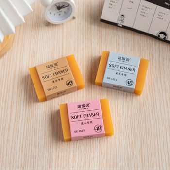 Oversized Soap Eraser 4B Art Special Eraser Oversized Transparent Soap Shape Eraser Learning Supplies