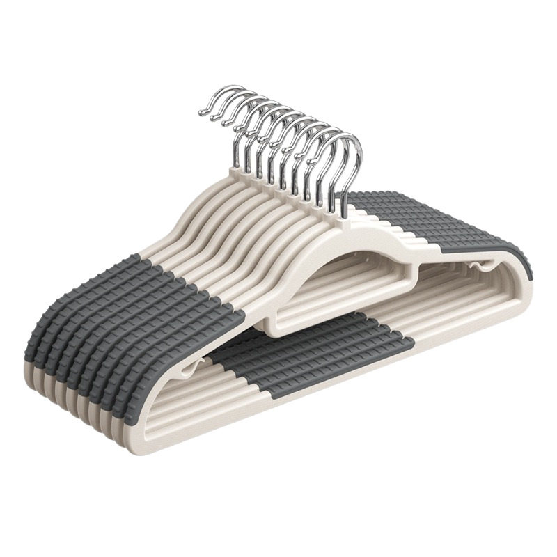 Wet and Dry Plastic Household Clothes Hangers, Rotatable Anti-Slip Clothes Supports, Thickened Clothes Hangers, Clothes Drying Models, Traceless Multi-Function