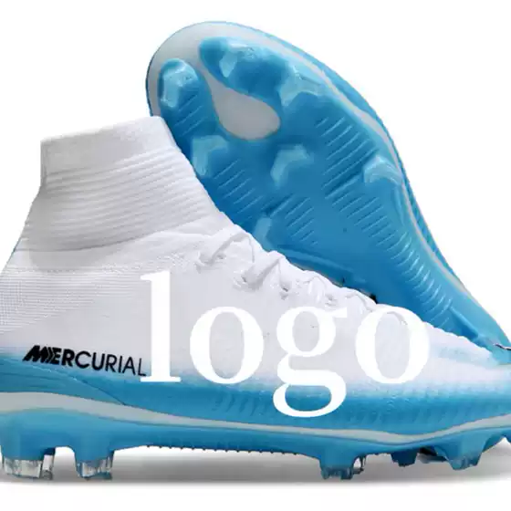 Putian Foreign Trade Cross-border Wholesale Assassin Eleven Generation High-top Waterproof Knitted FG Foot Men's Sports Training Football Shoes