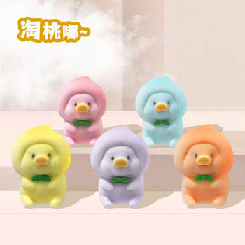 Genuine Colorful Dudu Pig Paradise Flocking Series Cute Trendy Toys Cute Dolls Blind Box Wholesale