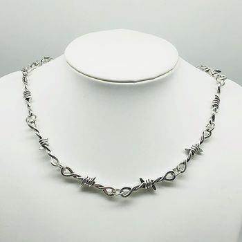 Cross-border Trade Neutral Necklace Hip-hop Gothic Punk Style Small Thorns Chain with barbed wire
