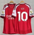 2627 arsenal n home jersey, number 10 print + armband