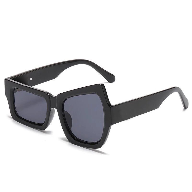 New Style Eyebrow-Picking Funny Internet Celebrity Wear Photographing Sunglasses European and American Personality Irregular Size Eye Hip-Hop Sunglasses for Women