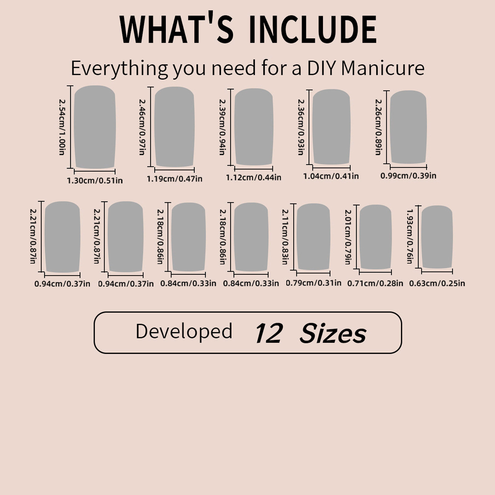 Wearing a piece rectangular water pipe a piece cross-border four-grid naked powder French nail piece 96 ins wind in stock wholesale