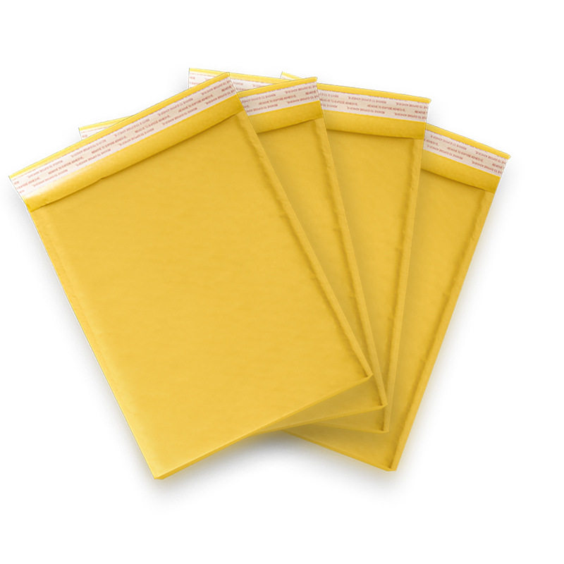 Thickened kraft paper bubble bag self-adhesive bag yellow express packaging material packaging bag self-adhesive bag bubble bag wholesale